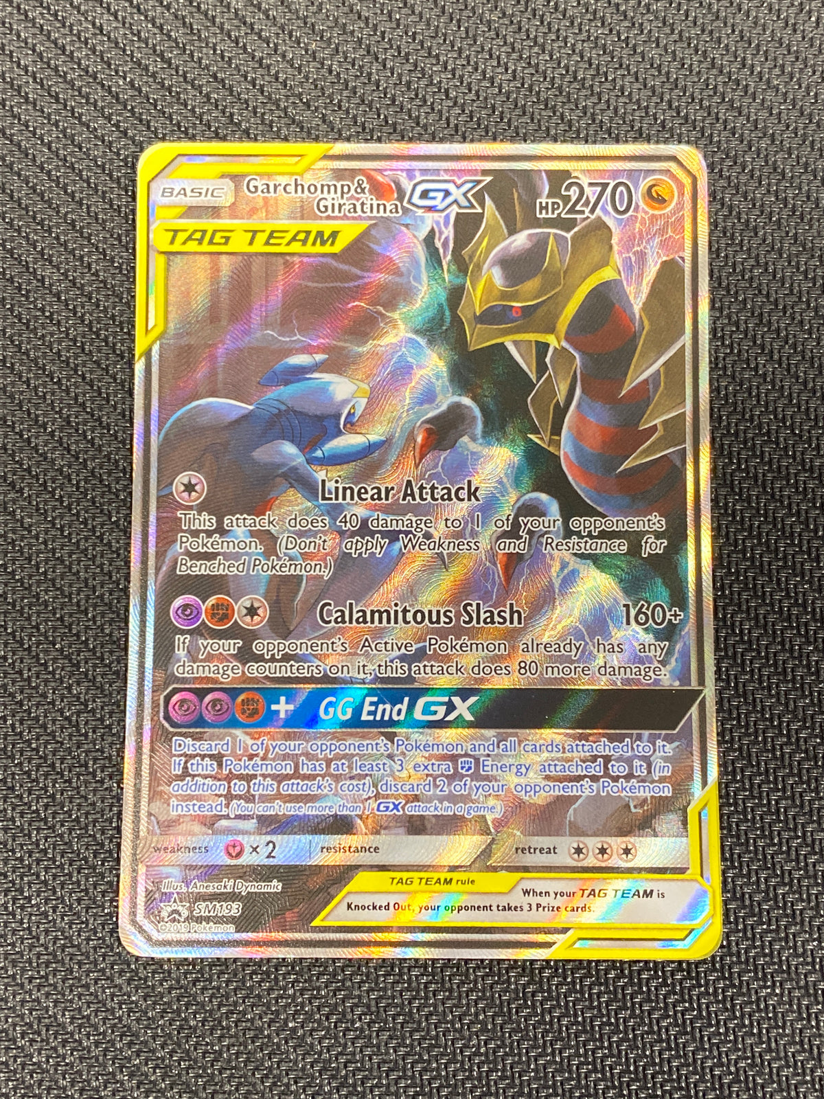 Lightly Played Garchomp & Giratina GX - SM193/248 Promo Holofoil (Cabinet-LP)