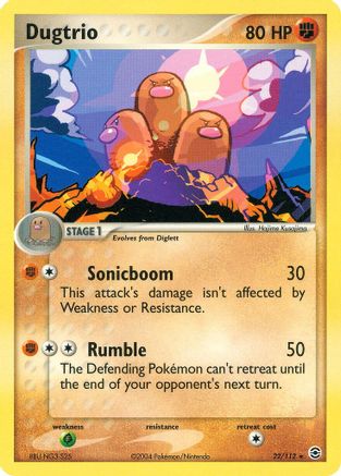 Dugtrio (22)/112 Rare