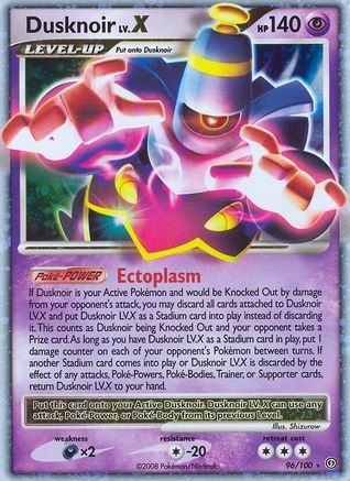 Dusknoir LV.X (96)/100 Ultra Rare Holofoil