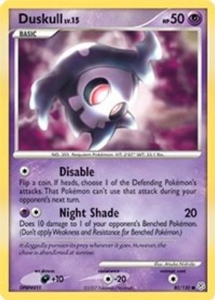 Duskull (80)/130 Common Reverse Holofoil