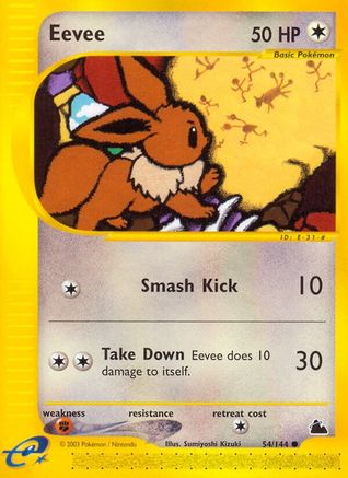 Eevee (54)/144 Common Reverse Holofoil