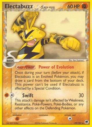 Electabuzz (Delta Species) (29)/101 Uncommon Reverse Holofoil