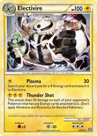 Electivire (20)/102 Rare Reverse Holofoil