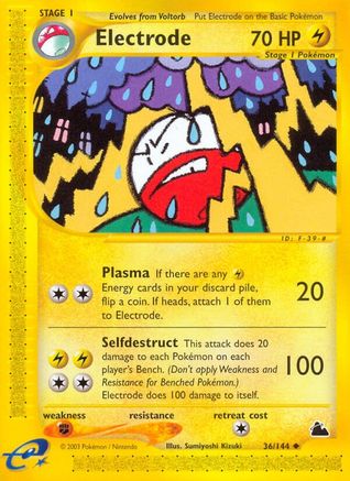 Electrode (36)/144 Uncommon Reverse Holofoil