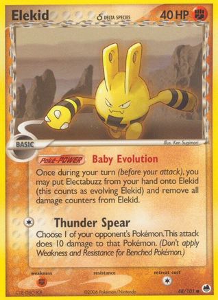 Elekid (Delta Species) (48)/101 Common Reverse Holofoil