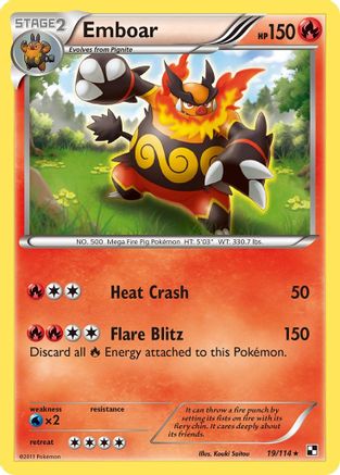 Emboar (19) (19)/114 Holo Rare Reverse Holofoil
