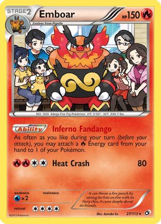 Emboar (27)/113 Holo Rare Holofoil