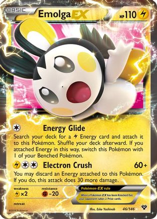 Emolga EX (46)/146 Ultra Rare Holofoil