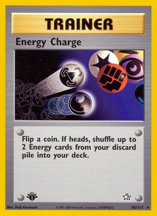 Energy Charge (85)/111 Rare 1st Edition