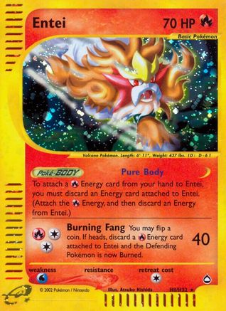 Entei (H8) (H8)/147 Holo Rare Holofoil