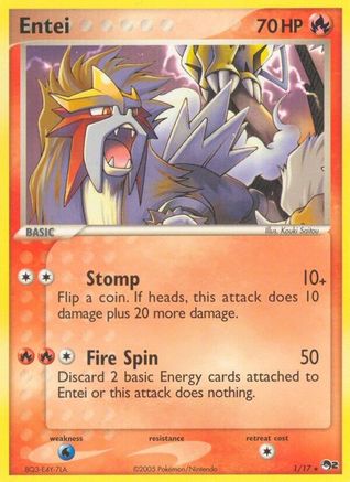 Entei (1)/17 Rare Holofoil