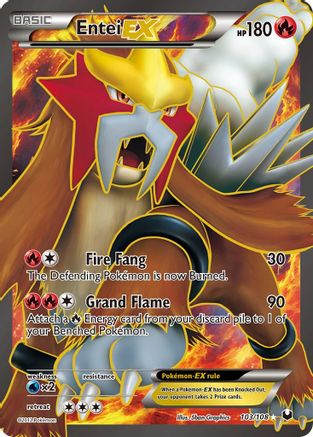 Entei EX (103 Full Art) (103)/108 Ultra Rare Holofoil