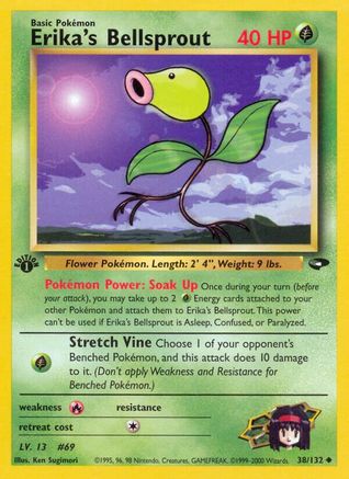 Erika's Bellsprout (38)/132 Uncommon 1st Edition