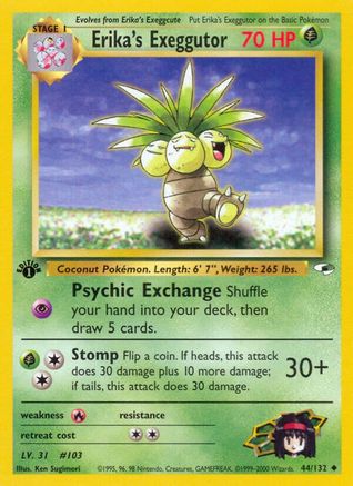 Erika's Exeggutor (44)/132 Uncommon 1st Edition