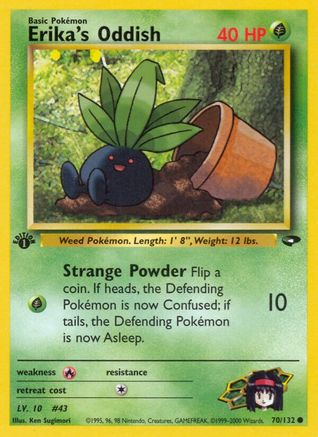 Erika's Oddish (70)/132 Common 1st Edition