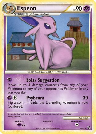 Espeon (2)/90 Holo Rare Holofoil