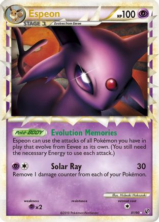Espeon (Prime) (81)/90 Ultra Rare Holofoil