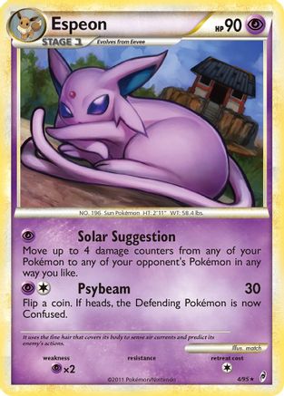 Espeon (4)/95 Holo Rare Reverse Holofoil