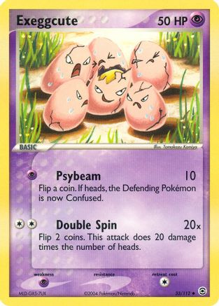 Exeggcute (33)/112 Uncommon Reverse Holofoil