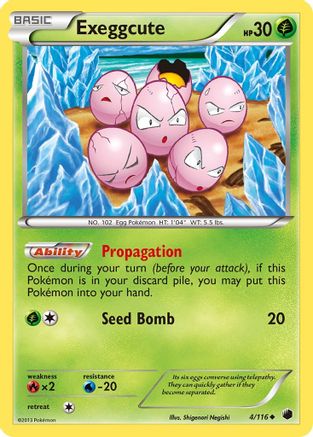Exeggcute (4)/116 Uncommon Reverse Holofoil