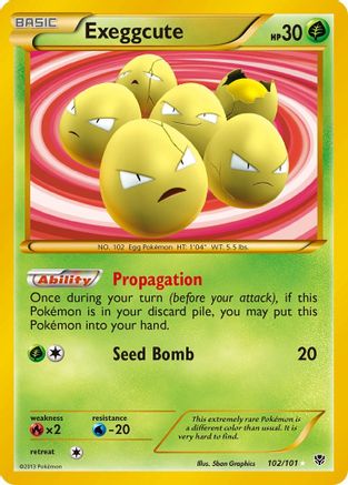 Exeggcute (102 Secret Rare) (102)/101 Secret Rare Holofoil