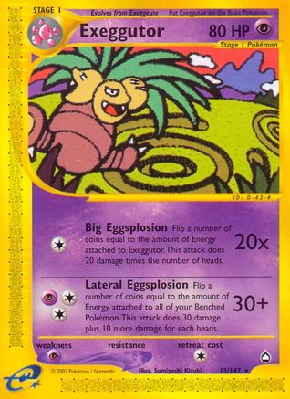 Exeggutor (13) (13)/147 Rare Reverse Holofoil