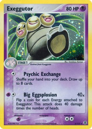 Exeggutor (5)/112 Holo Rare Reverse Holofoil