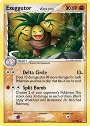 Exeggutor (Delta Species) (41)/110 Uncommon Reverse Holofoil