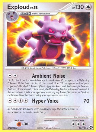 Exploud (17)/106 Rare Reverse Holofoil
