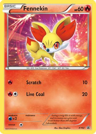 Fennekin (XY02)/211 Promo Holofoil