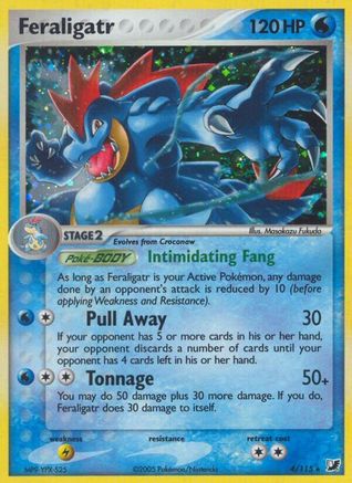 Feraligatr (4)/115 Holo Rare Reverse Holofoil