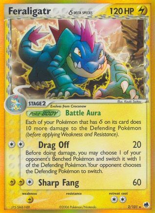 Feraligatr (Delta Species) (2)/101 Holo Rare Reverse Holofoil