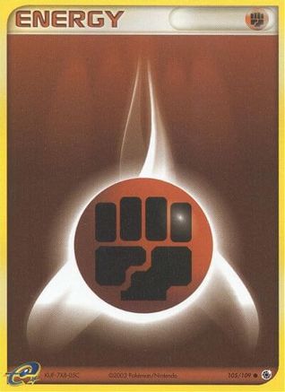 Fighting Energy (105)/109 Common Reverse Holofoil
