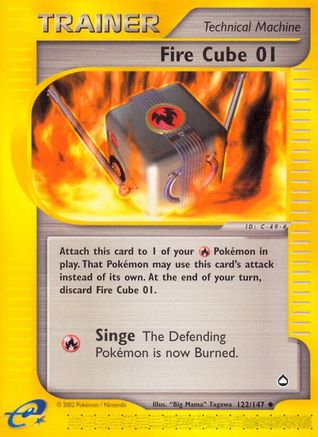 Fire Cube 01 (122)/147 Uncommon Reverse Holofoil