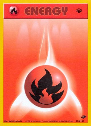 Fire Energy (128)/132 Common 1st Edition