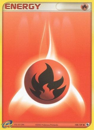 Fire Energy (108)/109 Common Reverse Holofoil