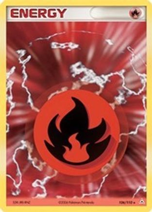 Fire Energy (106)/110 Holo Rare Holofoil