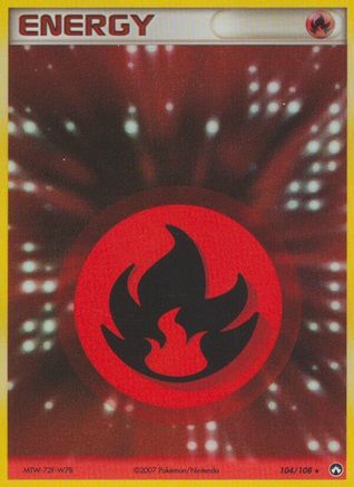 Fire Energy (104)/108 Rare Holofoil