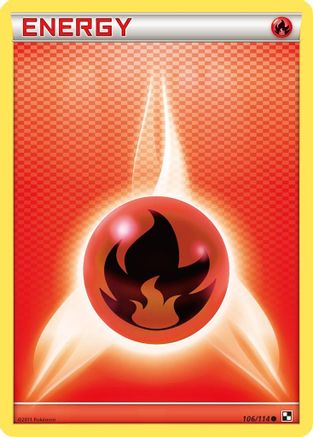Fire Energy (106)/114 Common Reverse Holofoil