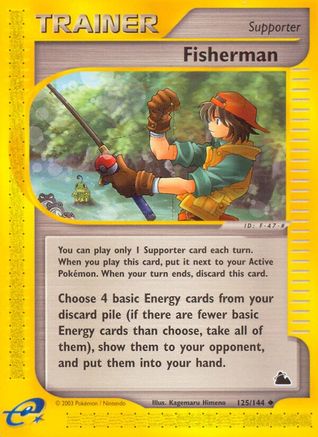 Fisherman (125)/144 Uncommon Reverse Holofoil