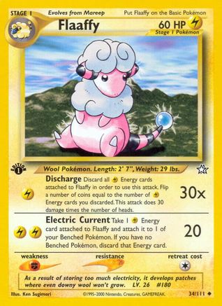 Flaaffy (34)/111 Uncommon 1st Edition