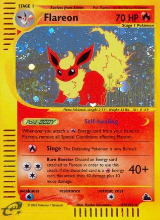 Flareon (H7) (H7)/144 Holo Rare Holofoil