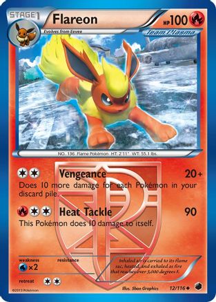 Flareon (Team Plasma) (12)/116 Uncommon Reverse Holofoil