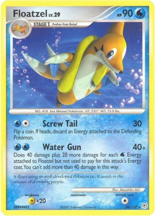 Floatzel (26)/130 Rare Reverse Holofoil