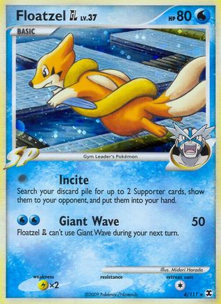 Floatzel GL (4)/111 Holo Rare Reverse Holofoil