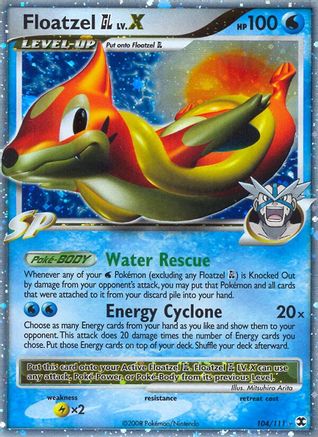 Floatzel GL Lv.X (104)/111 Ultra Rare Holofoil
