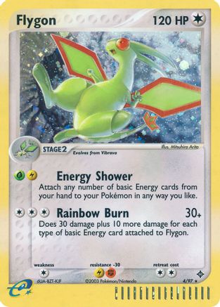 Flygon - 4/97 (4)/97 Holo Rare Holofoil