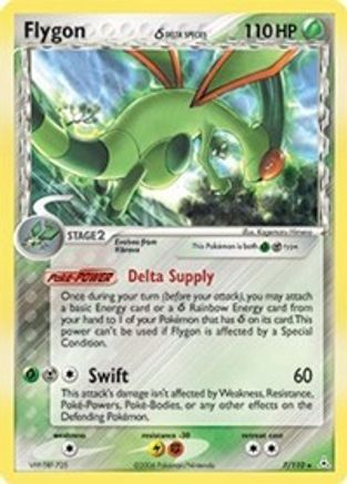 Flygon (Delta Species) (7)/110 Holo Rare Holofoil