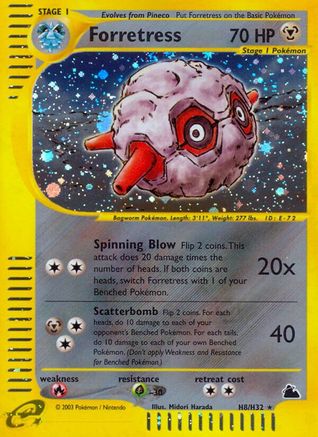 Forretress (H8) (H8)/144 Holo Rare Holofoil