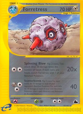 Forretress (9) (9)/144 Rare Reverse Holofoil